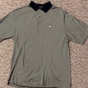 Masters - Collared Shirt. 
Size - Medium. 
Color - Blue & Yellow.